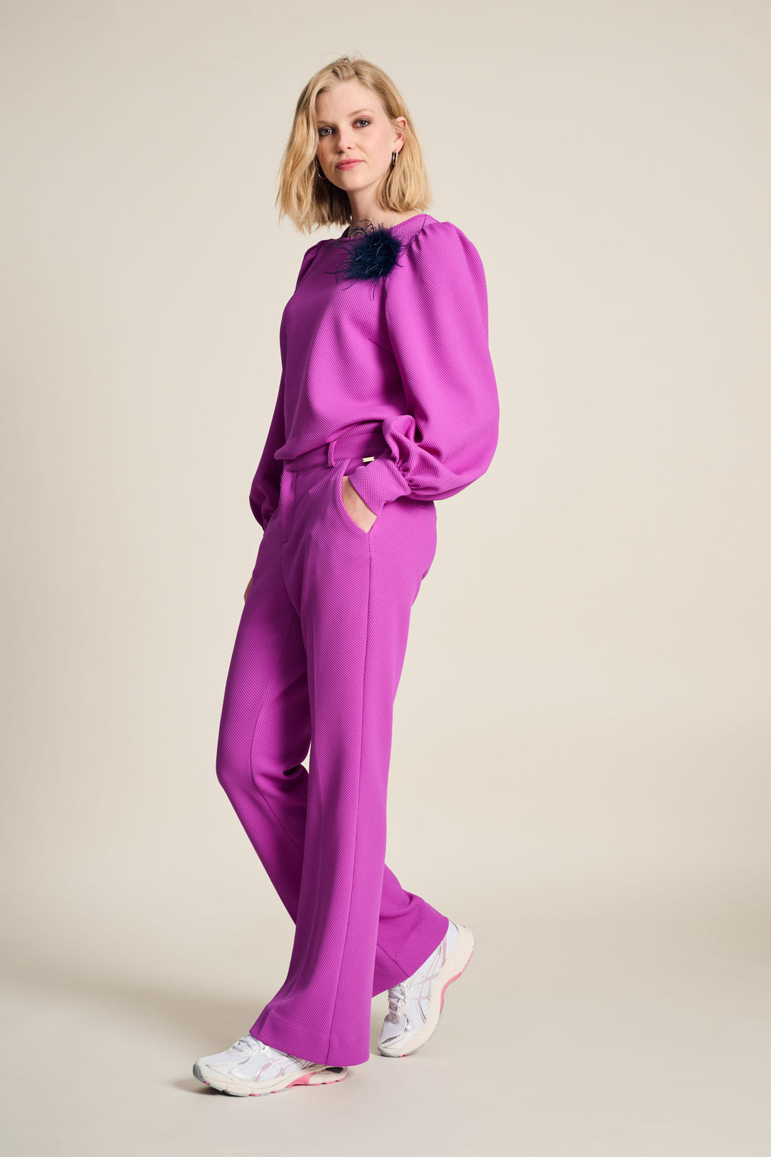 POM Amsterdam | Pants-Flare Cactus Pink | Pink
