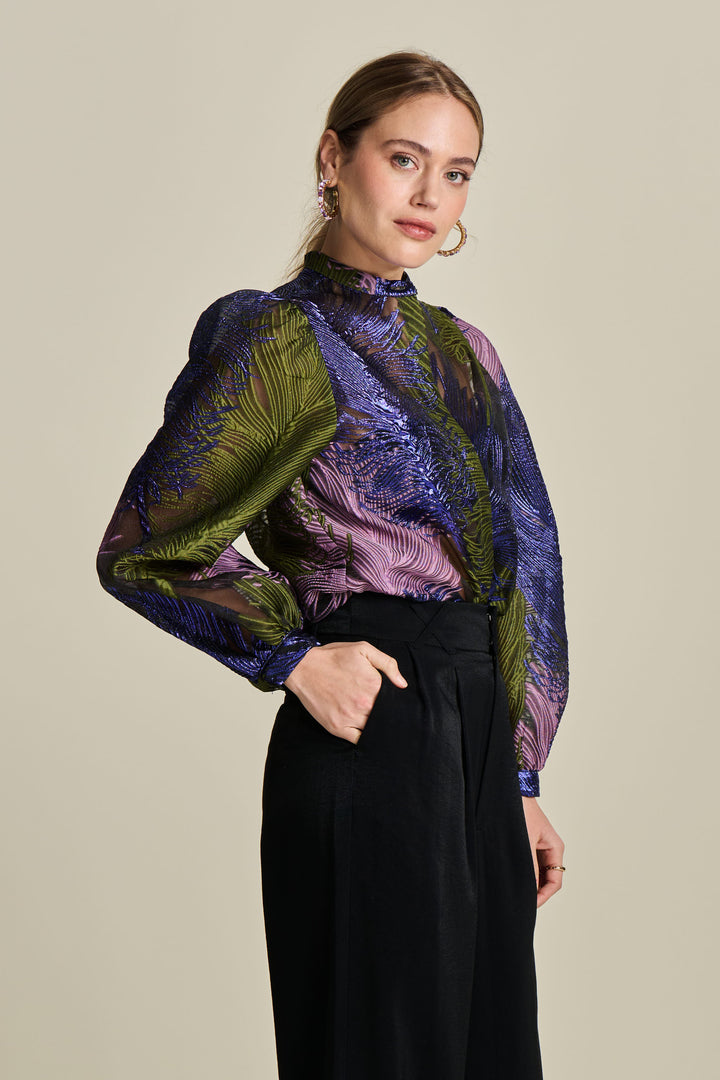 Pom Amsterdam | Blouse | Festive Feathers