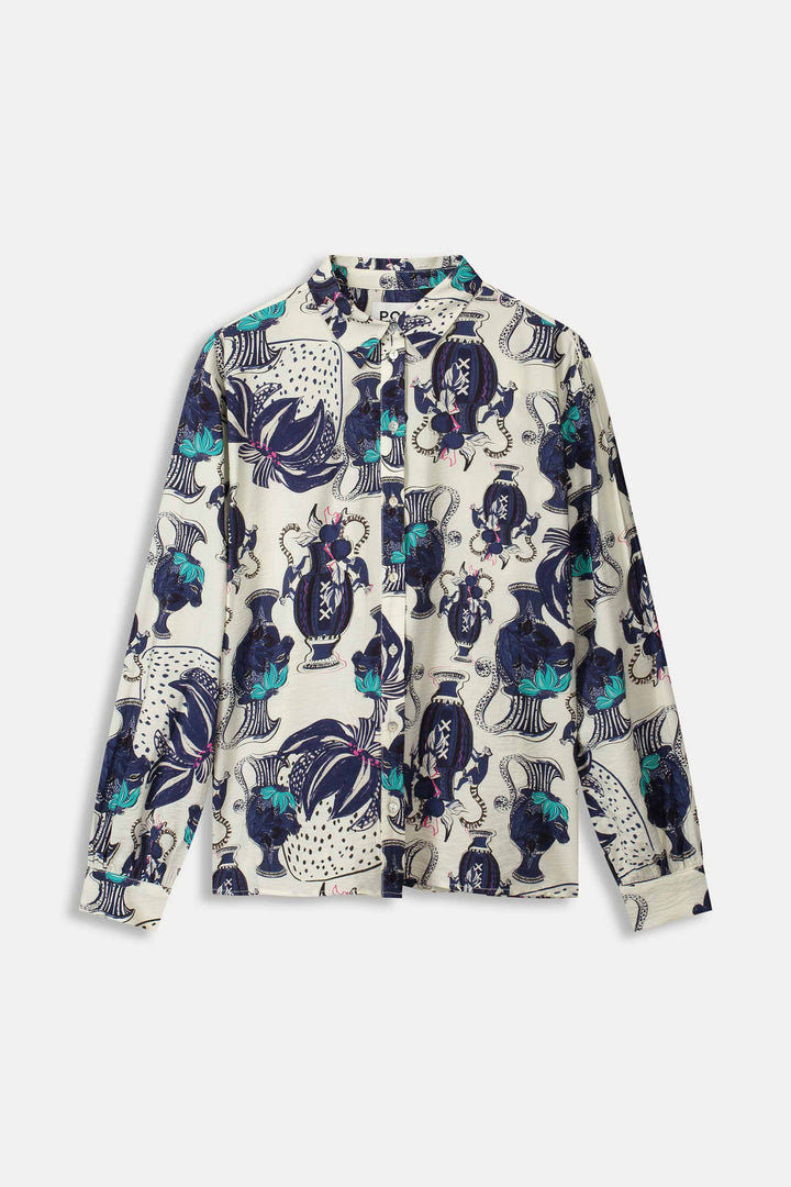 Pom Amsterdam | Blouse Milly Vases Cream | White