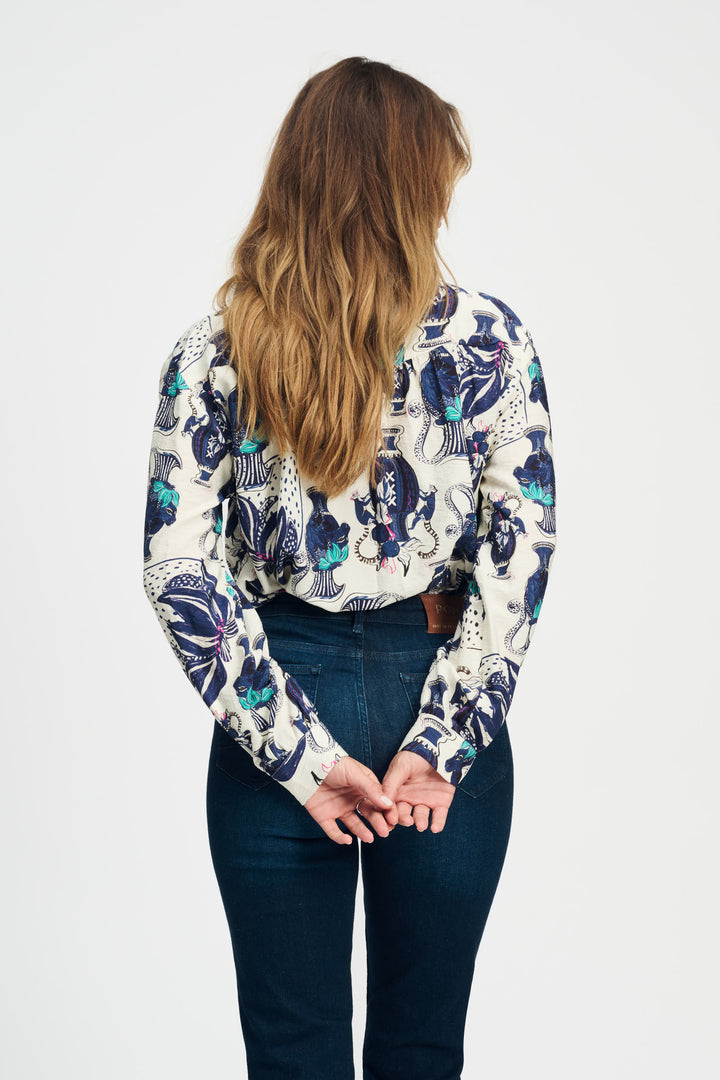 Pom Amsterdam | Blouse Milly Vases Cream | White