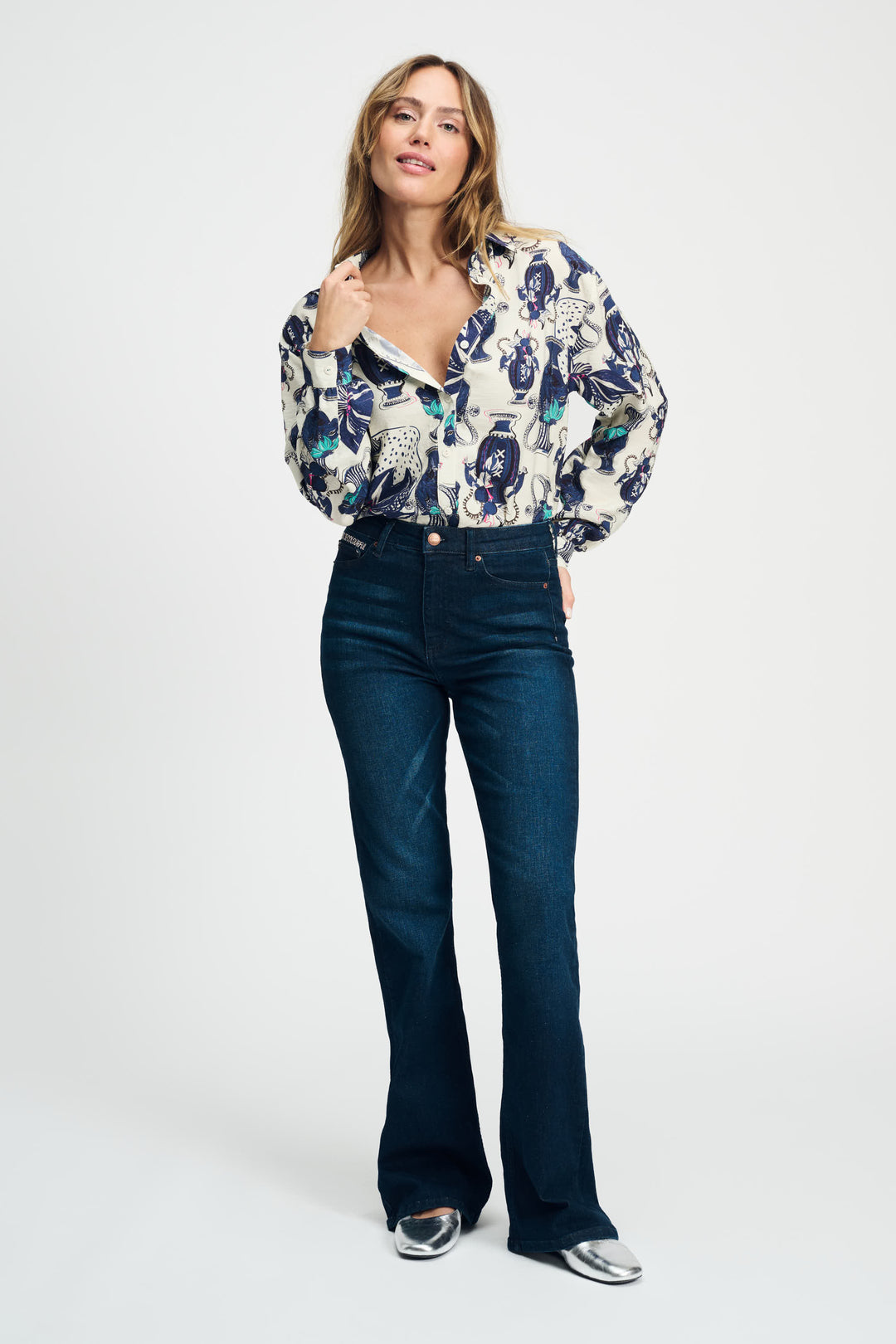 Pom Amsterdam | Blouse Milly Vases Cream | White