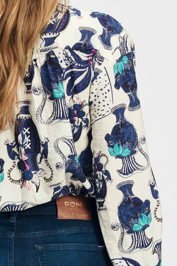 Pom Amsterdam | Blouse Milly Vases Cream | White