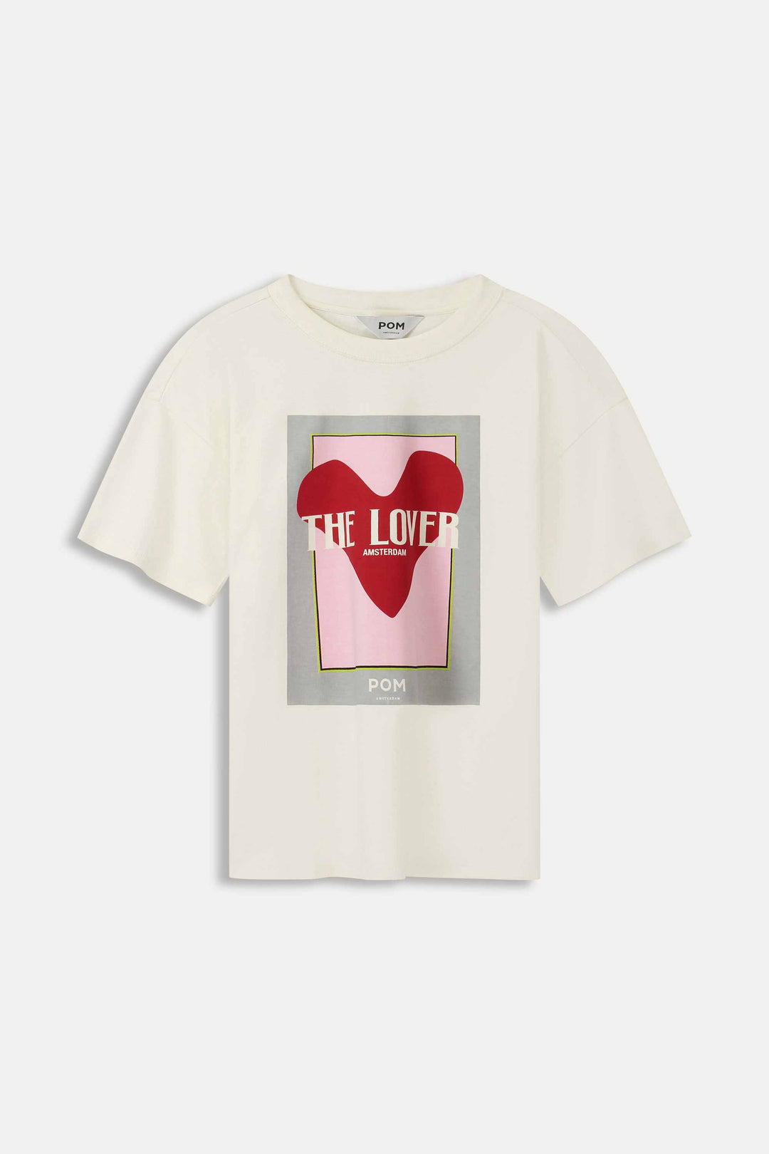 Pom Amsterdam | Tshirt The Lover | White