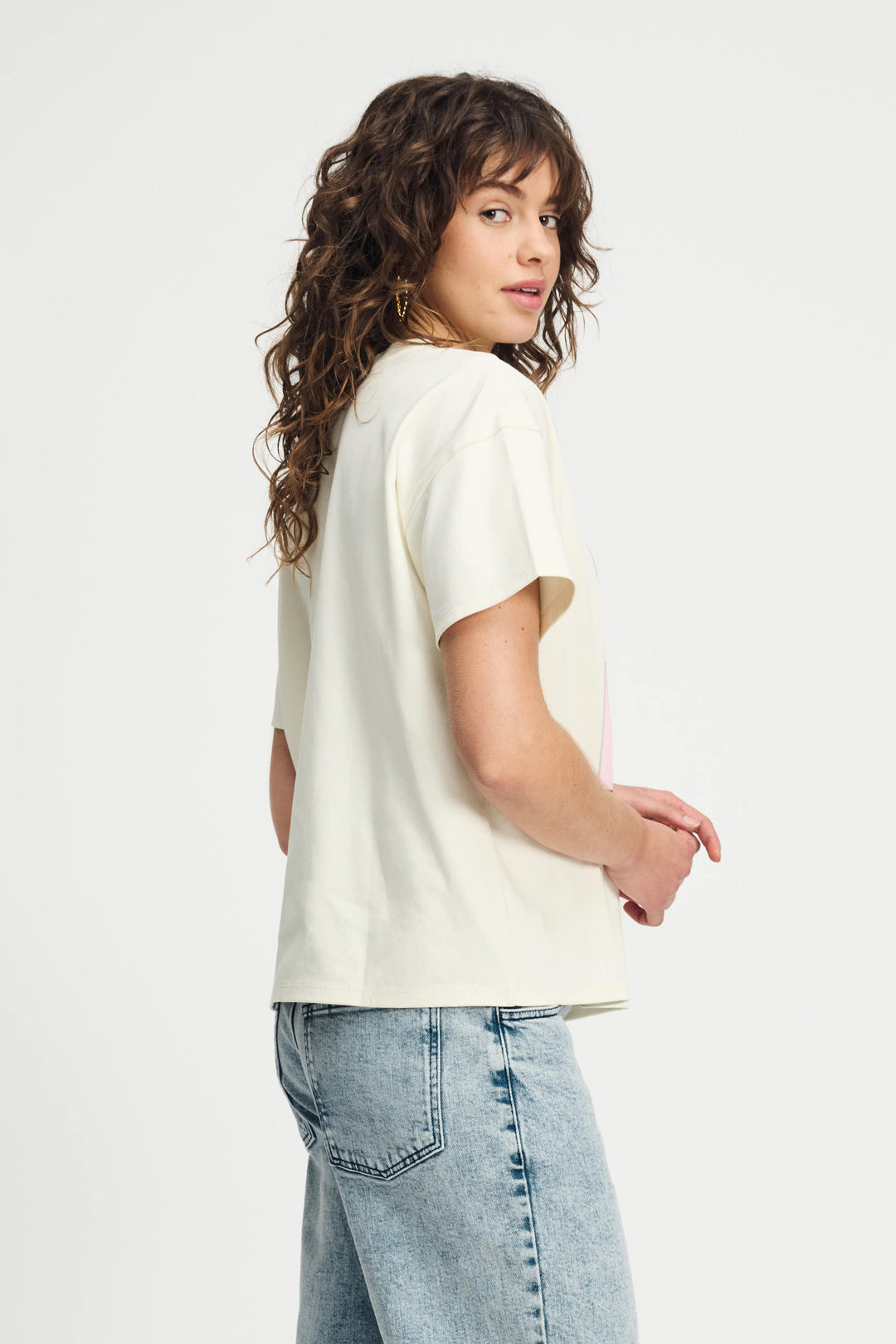 Pom Amsterdam | Tshirt The Lover | White