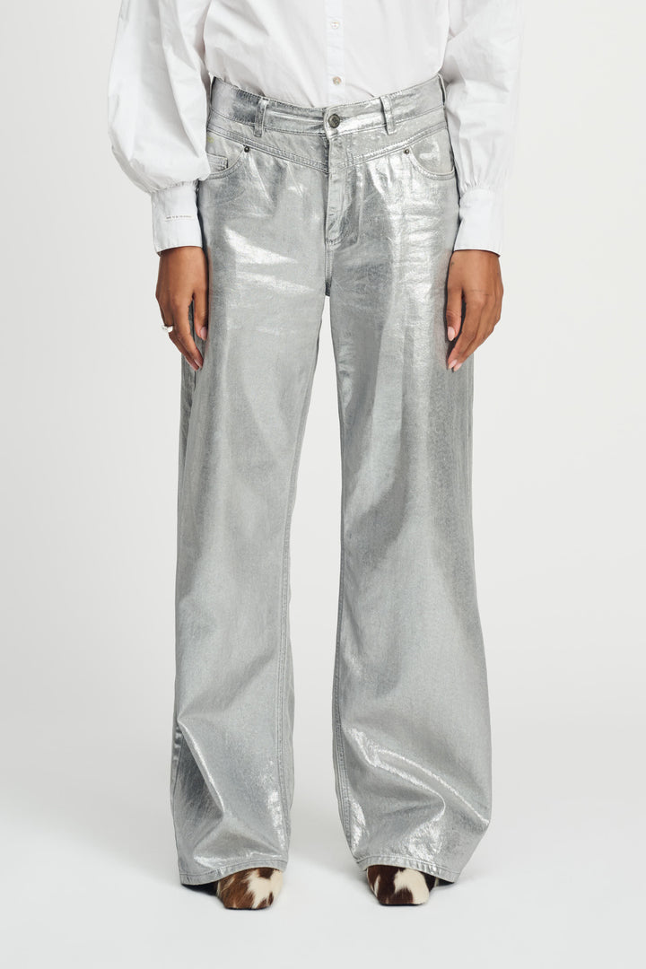 Pom Amsterdam | Jeans Shimmer Denim Grey | Grey