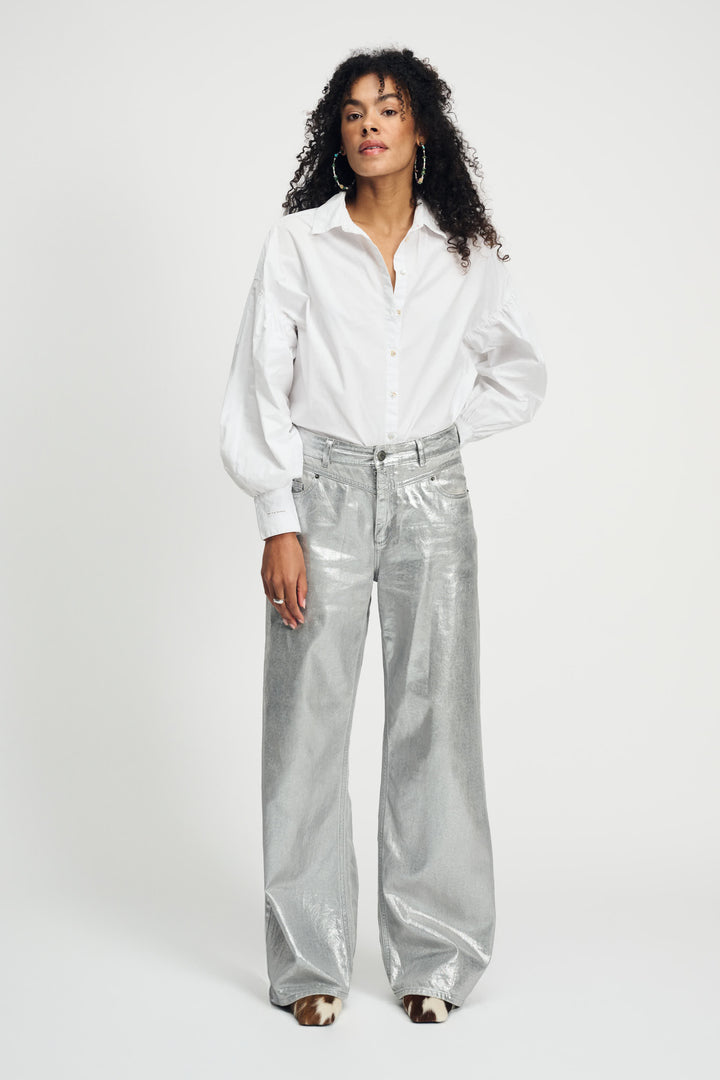 Pom Amsterdam | Jeans Shimmer Denim Grey | Grey