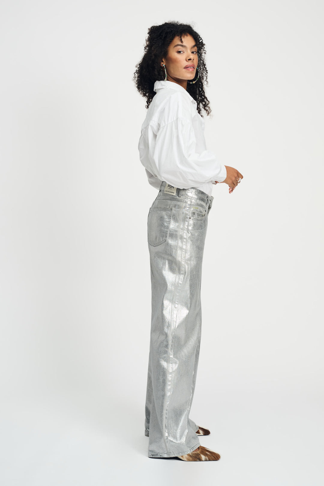 Pom Amsterdam | Jeans Shimmer Denim Grey | Grey