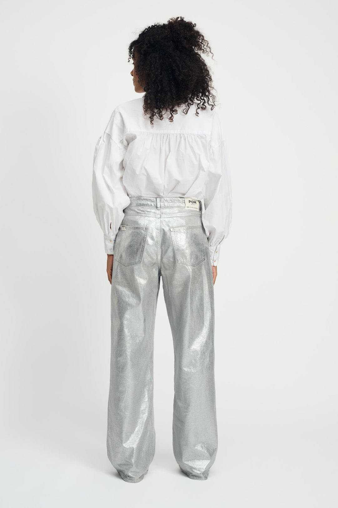 Pom Amsterdam | Jeans Shimmer Denim Grey | Grey