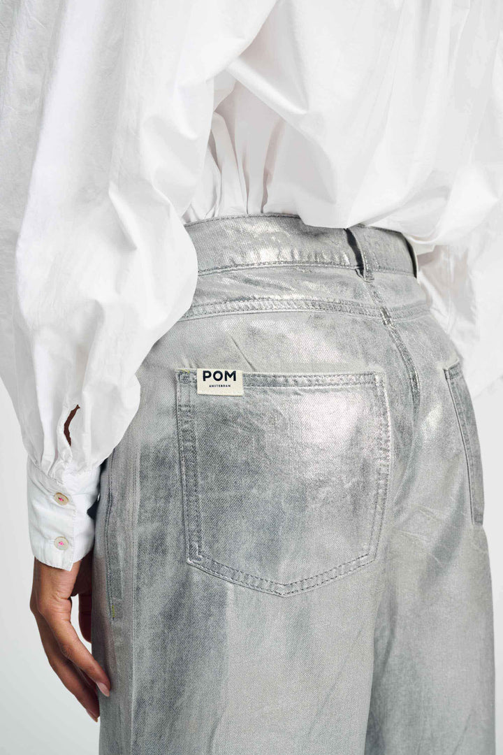 Pom Amsterdam | Jeans Shimmer Denim Grey | Grey