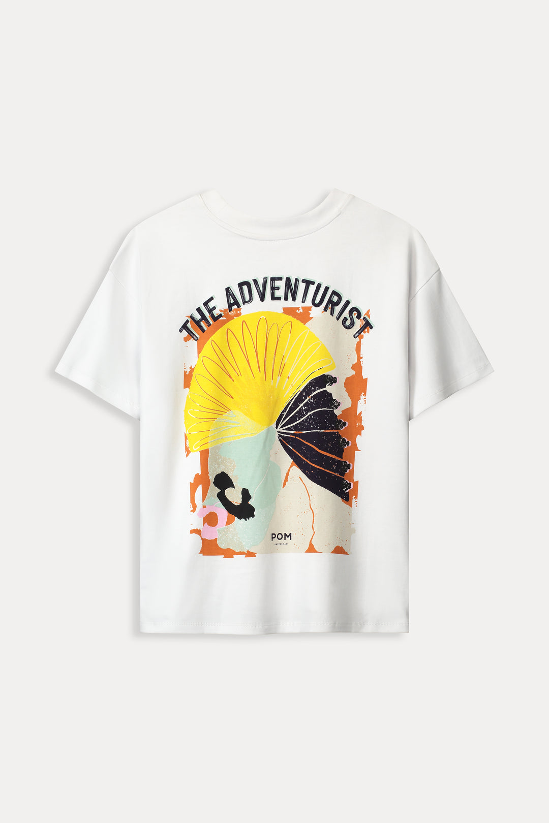 Pom Amsterdam | Tshirt The Adventurist | White