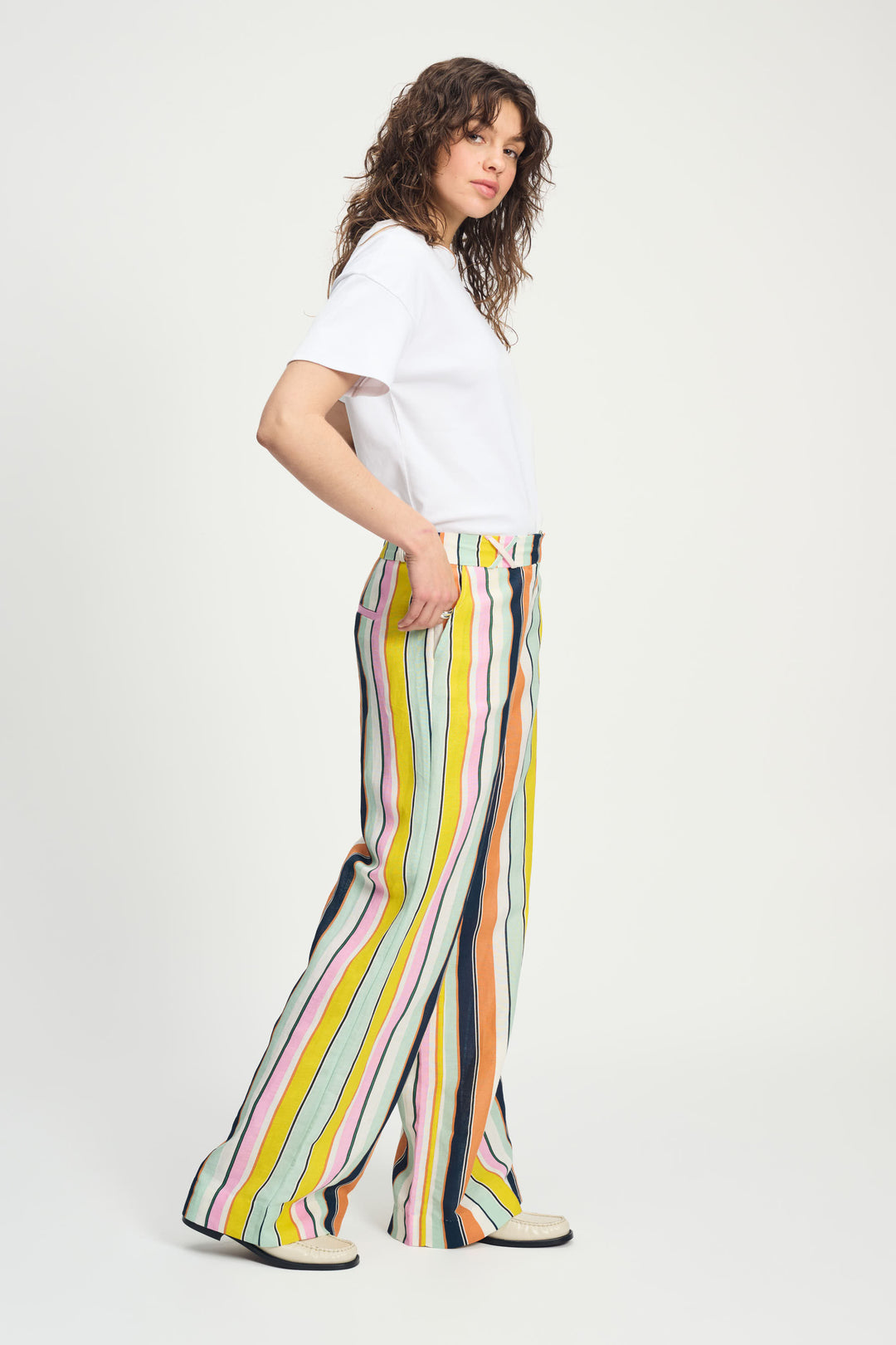 Pom Amsterdam | Pants Paradise | Stripes Linen | Multi