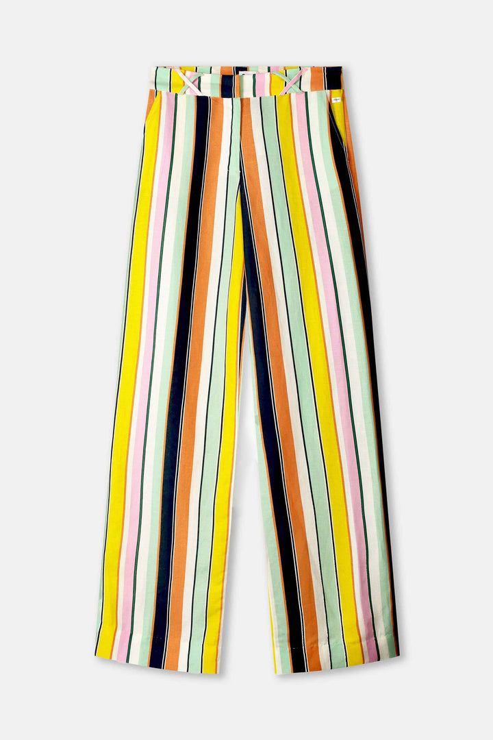 Pom Amsterdam | Pants Paradise | Stripes Linen | Multi