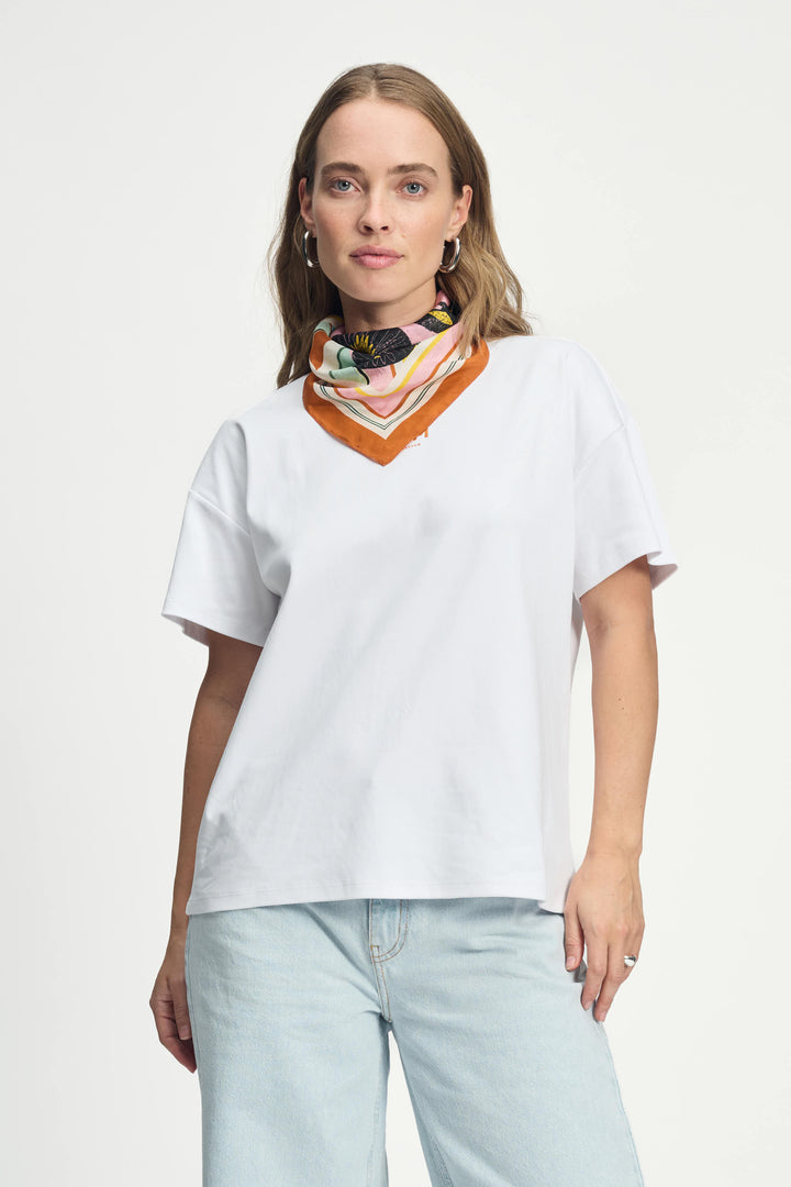 Pom Amsterdam | Shawl | Paradise Birds Petite | Pink