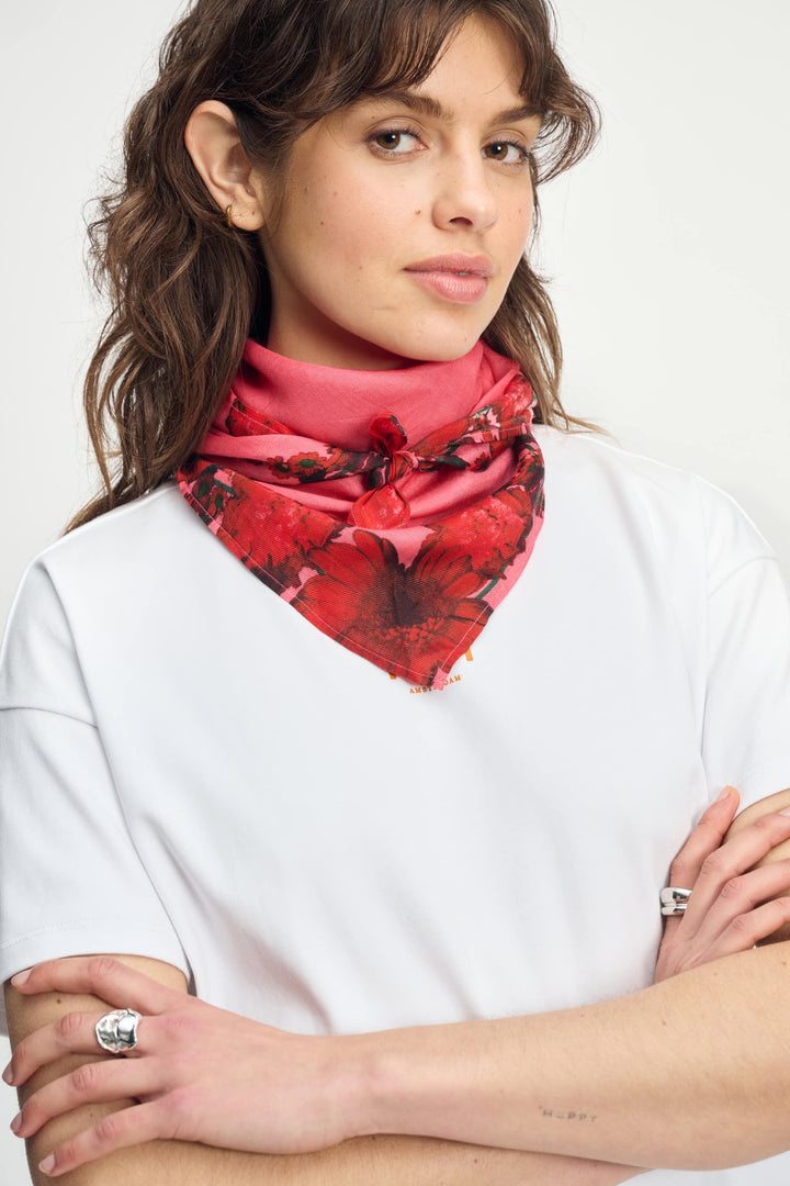 POM Amsterdam | Shawl Raspberry Bouquet | Pink