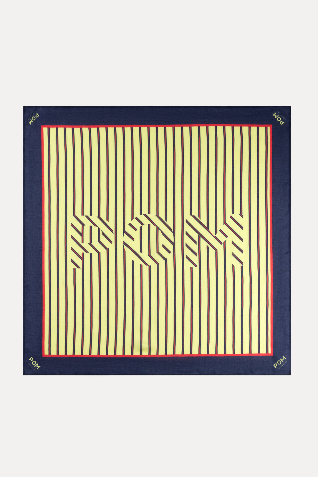 Pom Amsterdam | Shawl | Pom Stripes Cream | White