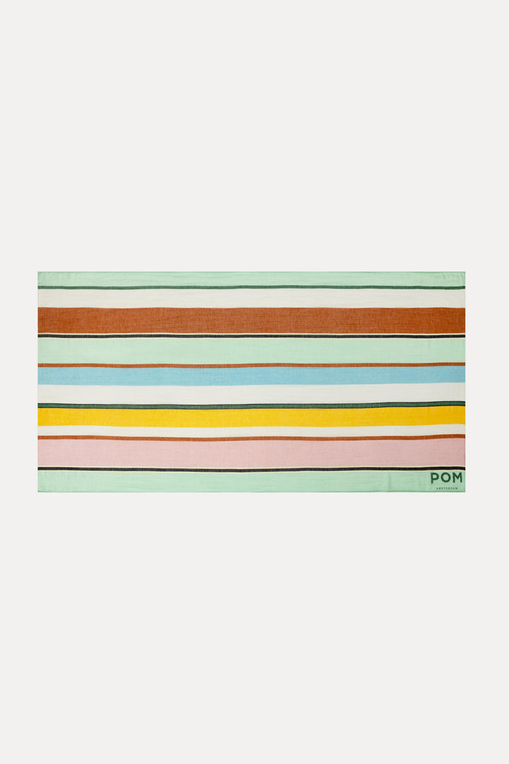 Pom Amsterdam | Shawl | Paradise Stripes Linen | Multi