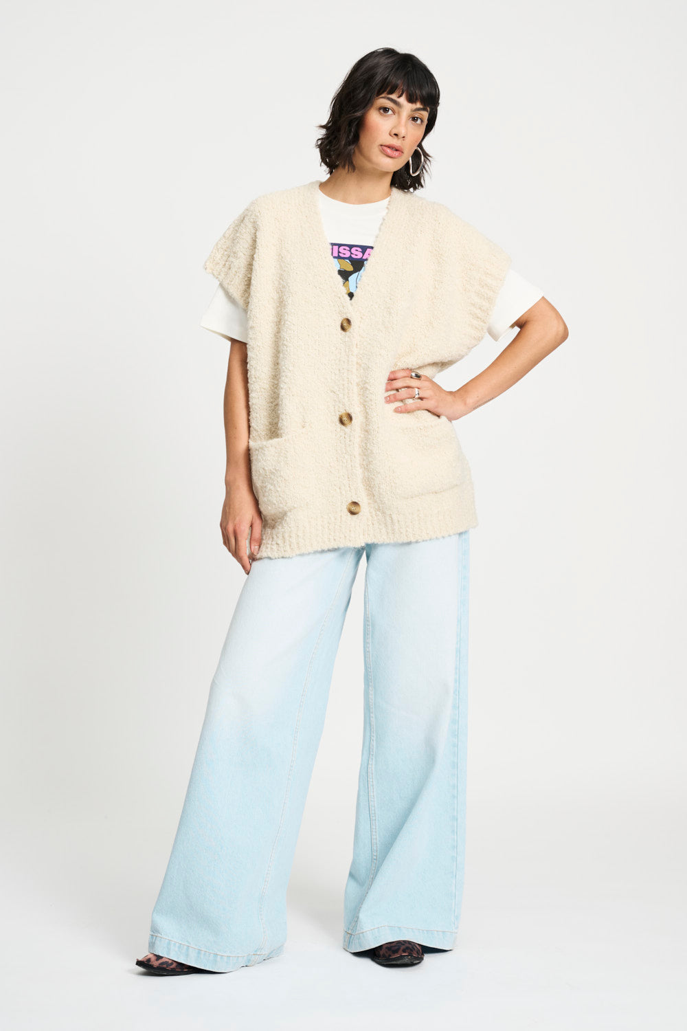 POM Amsterdam | Cardigan Le Blanc - Dutch Hideout