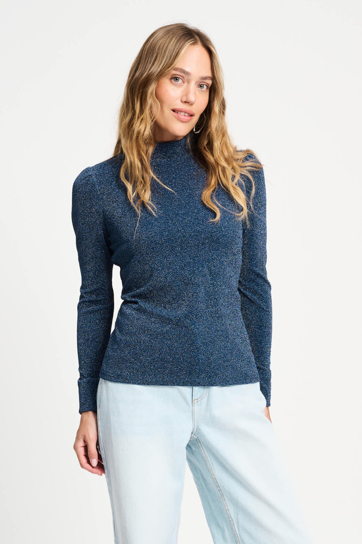 POM Amsterdam | Turtleneck Glitter | Dawn Blue - Dutch Hideout