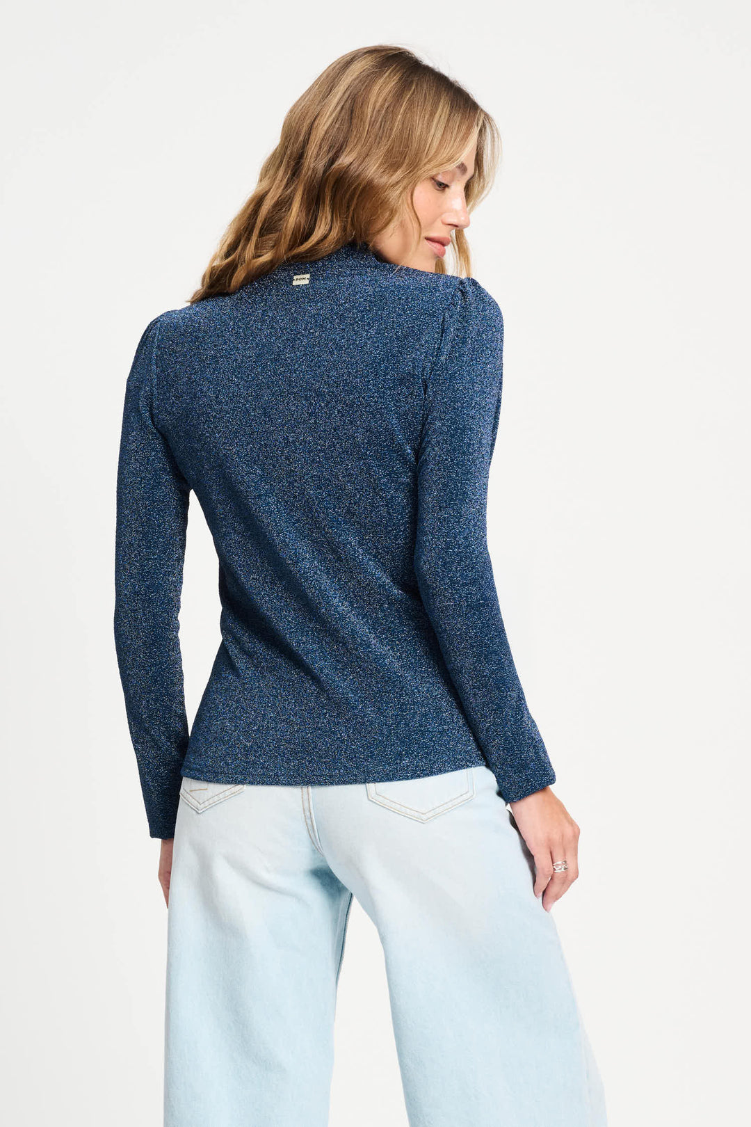 POM Amsterdam | Turtleneck Glitter | Dawn Blue - Dutch Hideout