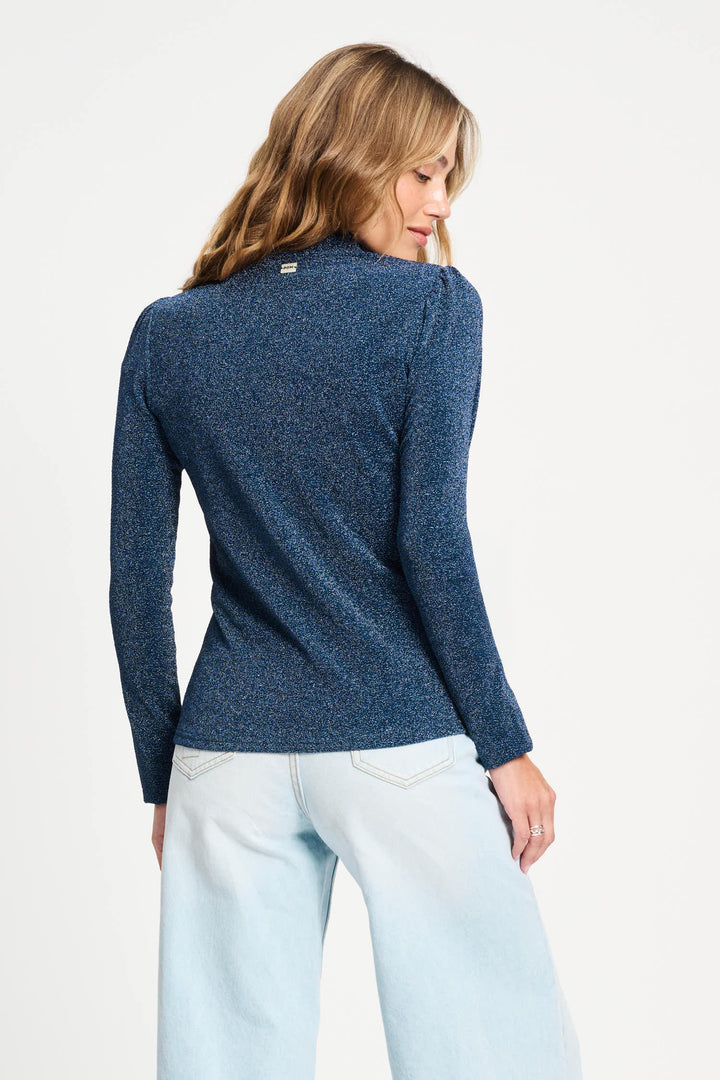 POM Amsterdam | Turtleneck Glitter | Dawn Blue - Dutch Hideout