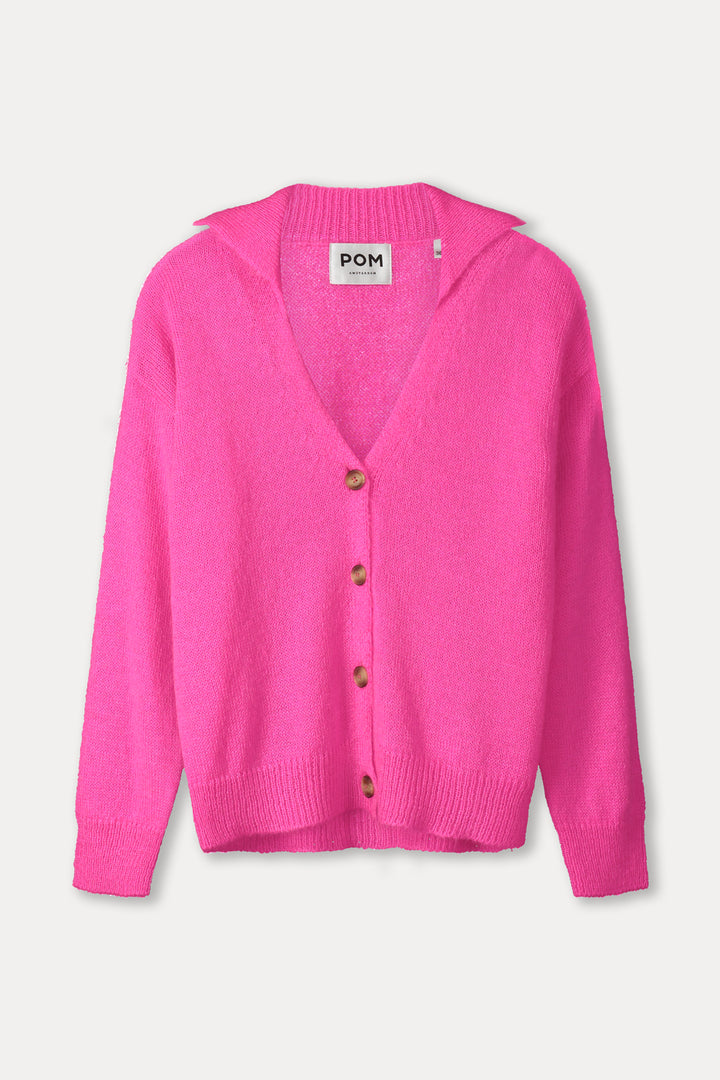 POM Amsterdam | Cardigan Dashing Pink | Pink - Dutch Hideout