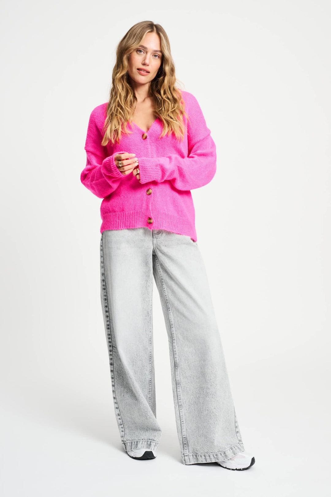POM Amsterdam | Cardigan Dashing Pink | Pink - Dutch Hideout