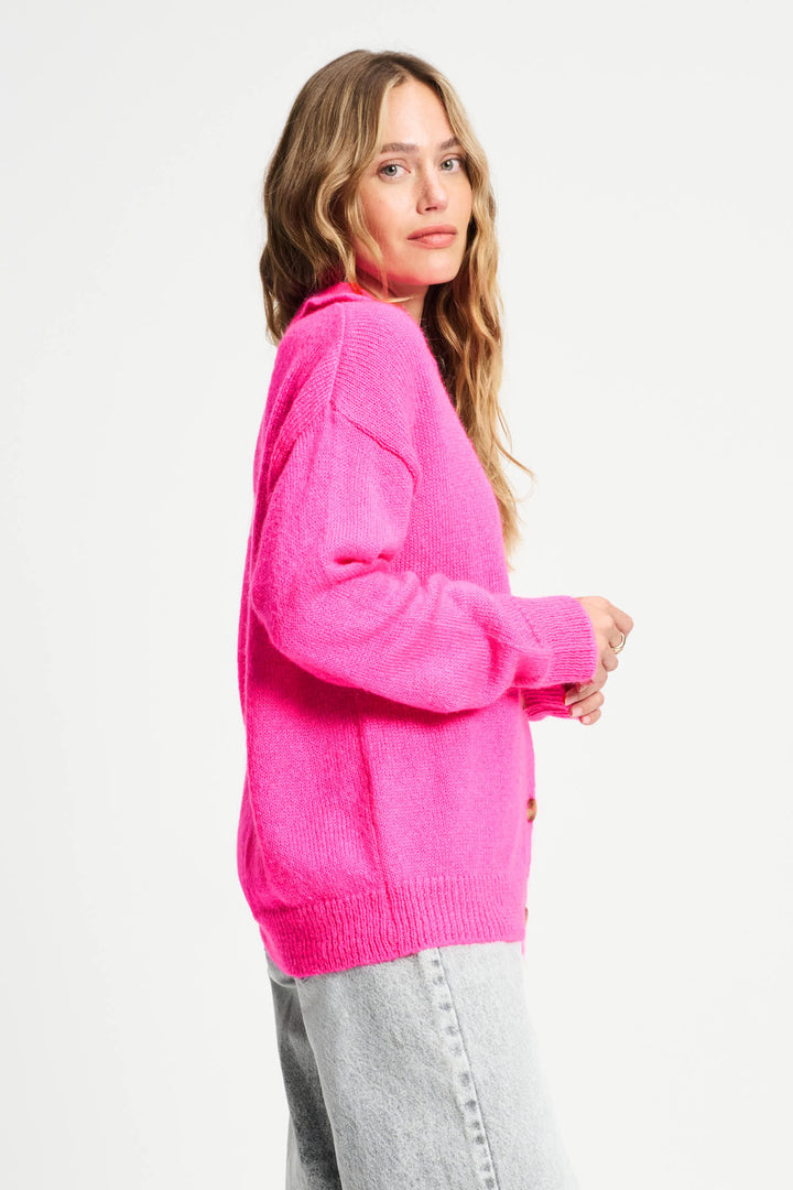 POM Amsterdam | Cardigan Dashing Pink | Pink - Dutch Hideout