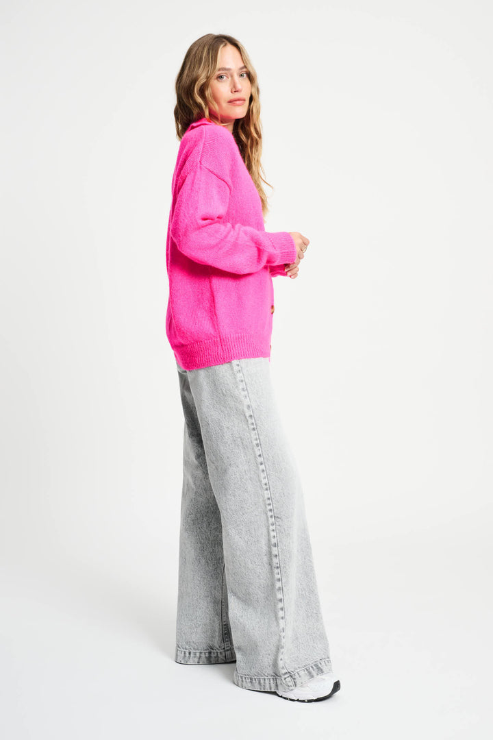 POM Amsterdam | Cardigan Dashing Pink | Pink - Dutch Hideout