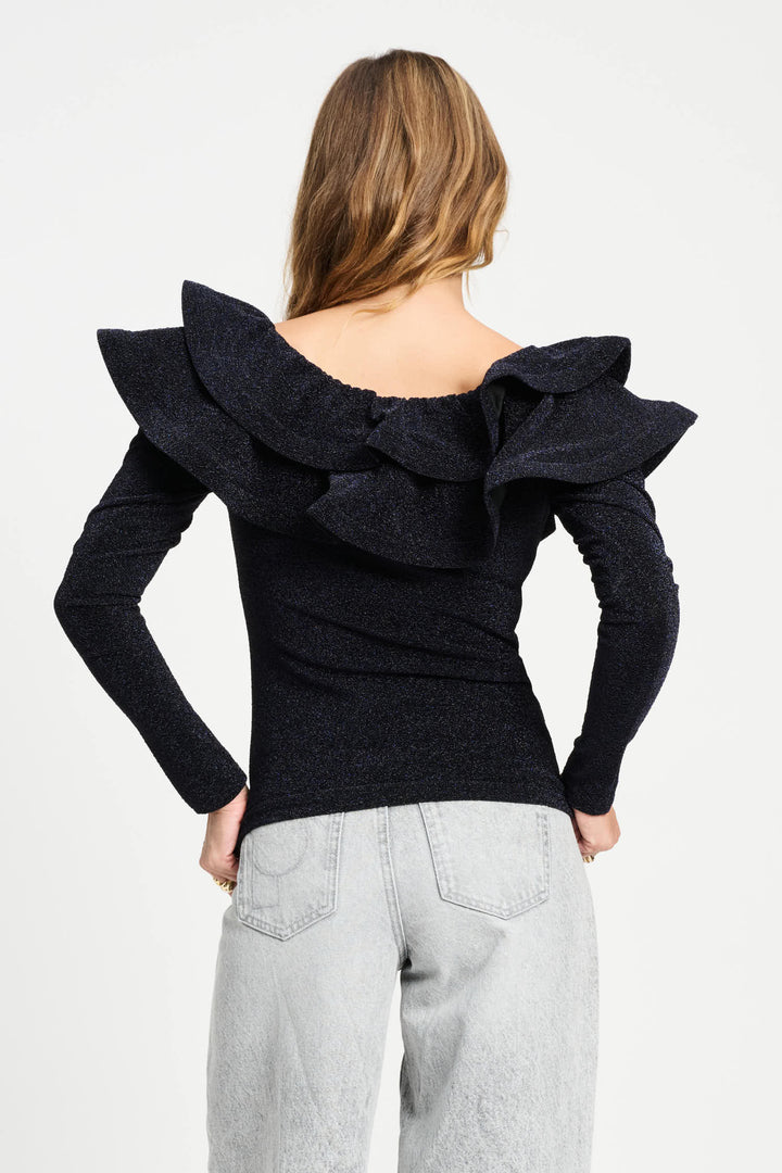 POM Amsterdam | Glitter Noir Top - Dutch Hideout