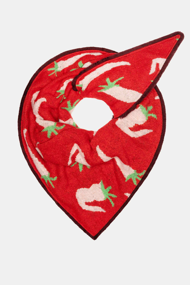 POM Amsterdam | Shawl Pepper Garden | Red - Dutch Hideout