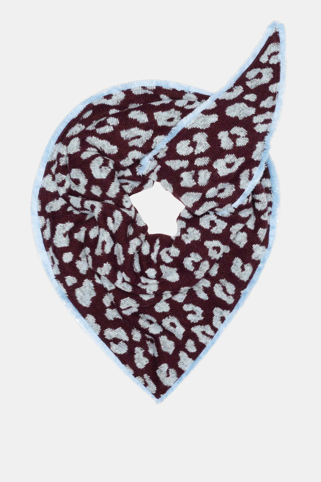 POM Amsterdam | Shawl Leopard Plum | Purple - Dutch Hideout