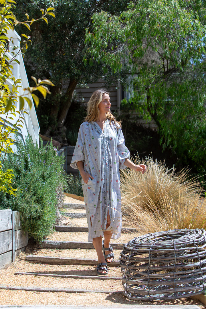Mandalay Designs | Paisley Ditsy Shirtmaker Dress | Multi