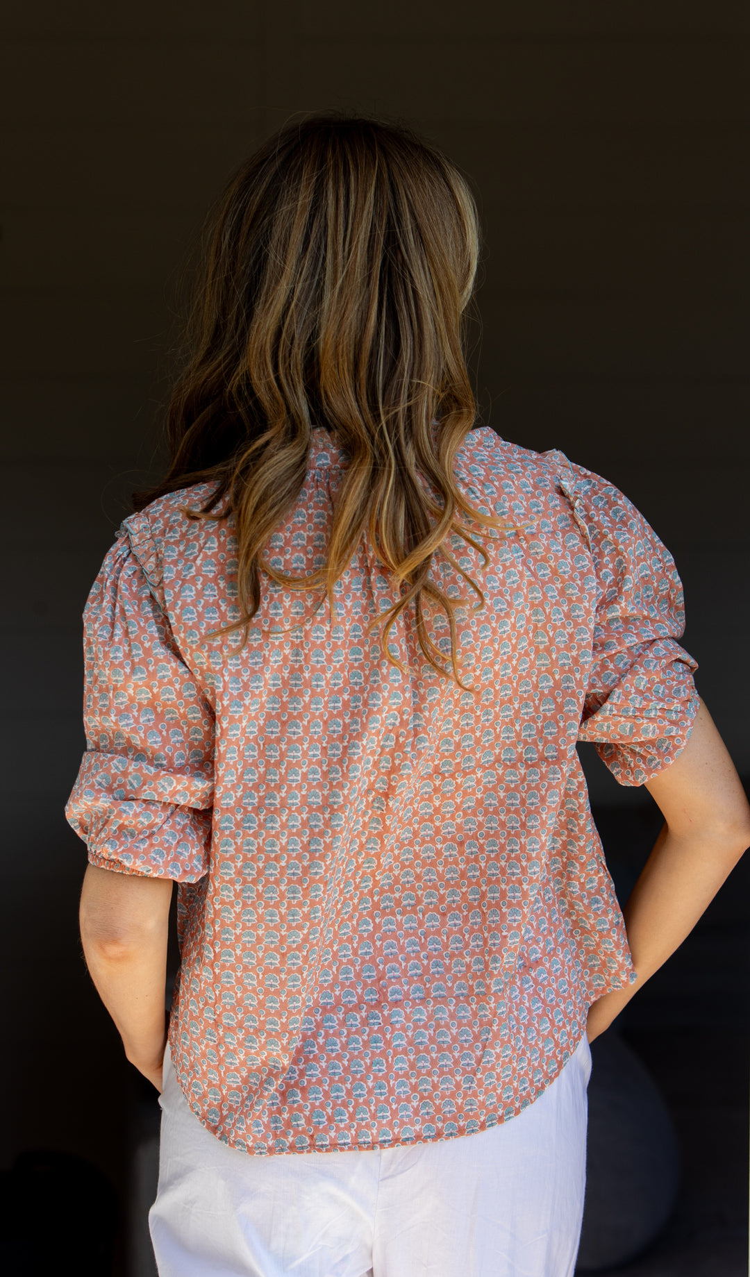 Mandalay Designs | Virgina Shirt | Coral