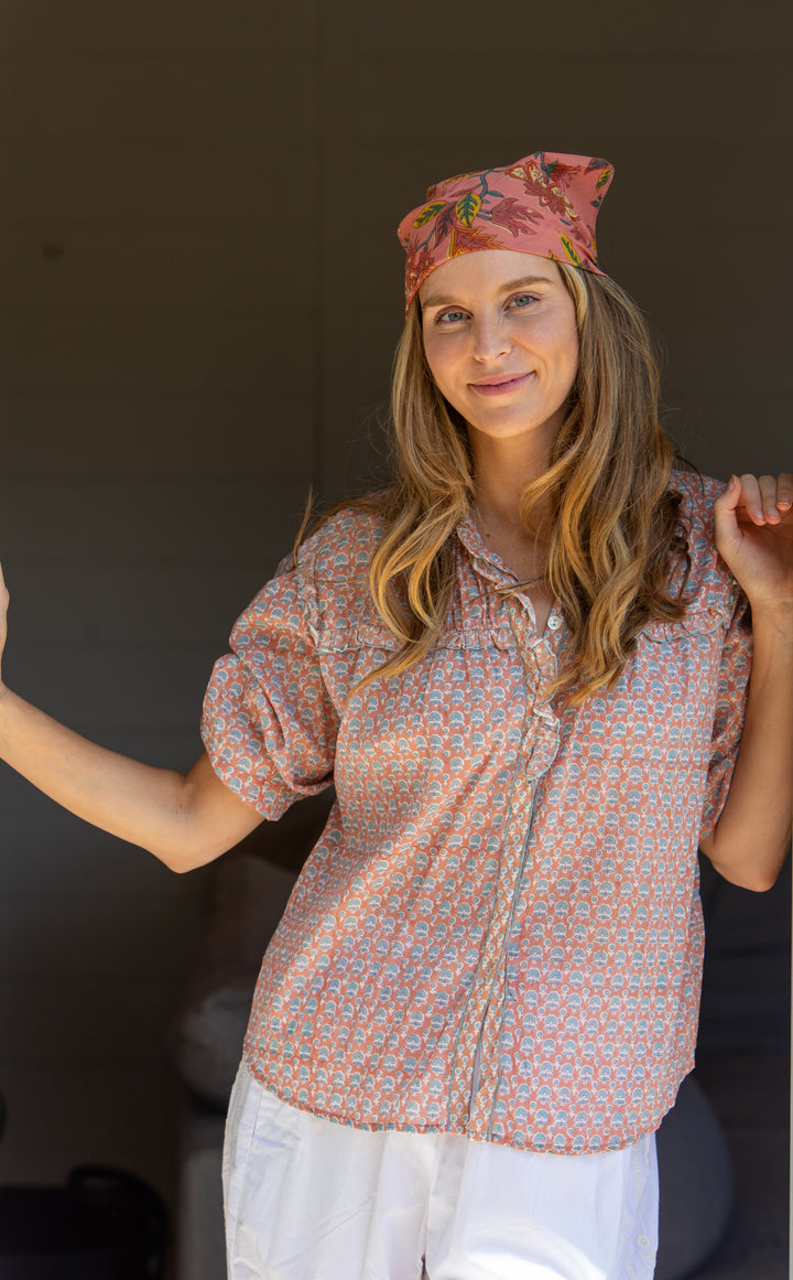 Mandalay Designs | Virgina Shirt | Coral