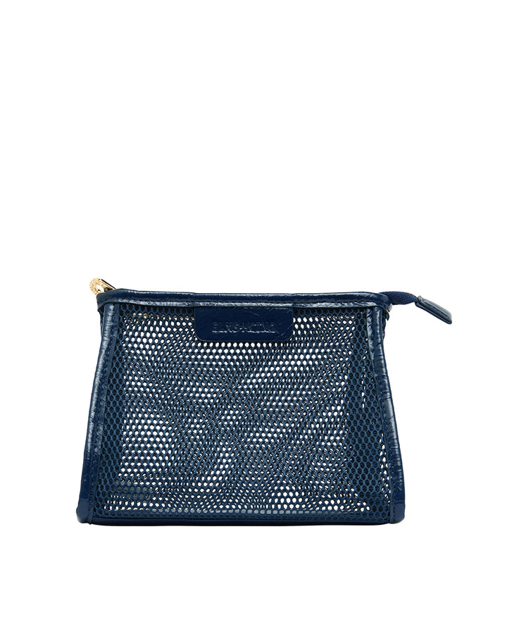 Elms + King | Santorini Case Small | Navy Mesh