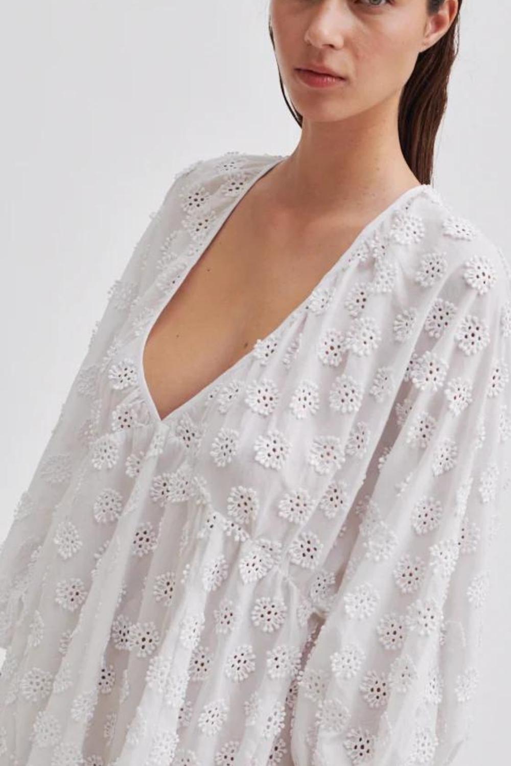 Second Female | Taormina Dress | Bright White