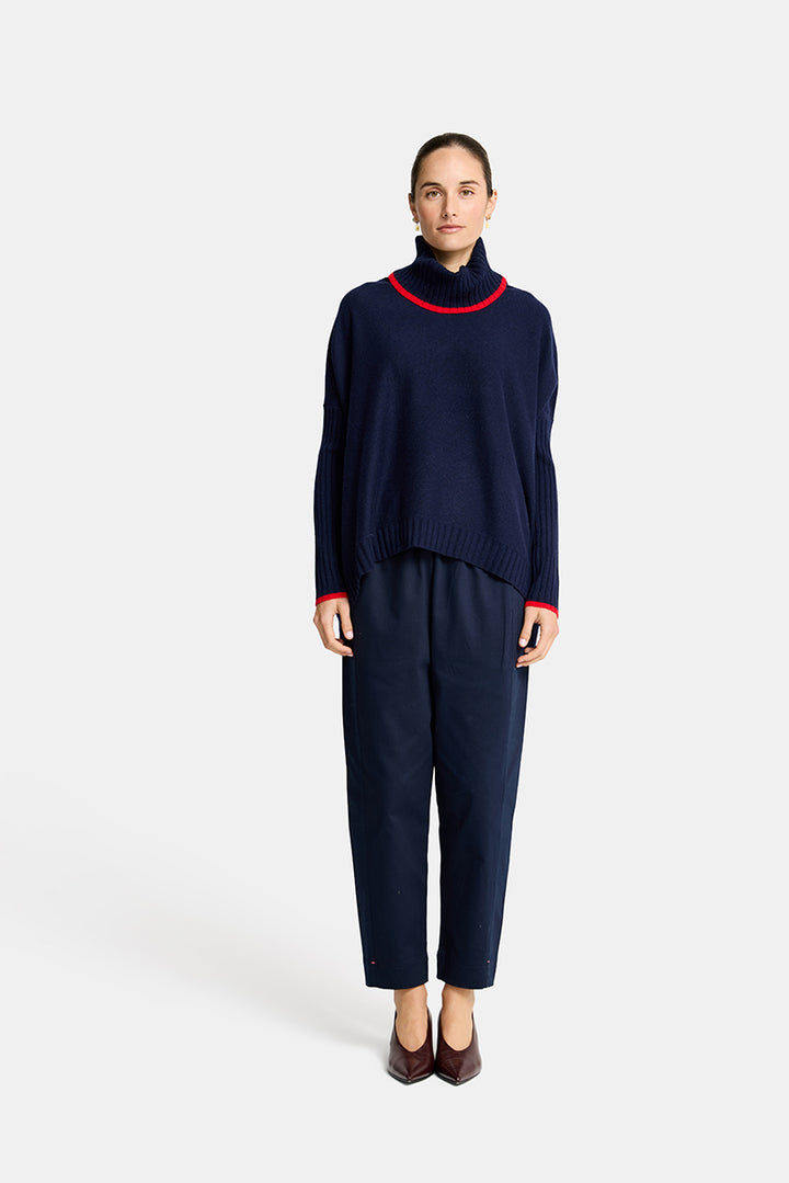 Arlington Milne | Sinead with Trim | Navy / Rouge - Dutch Hideout