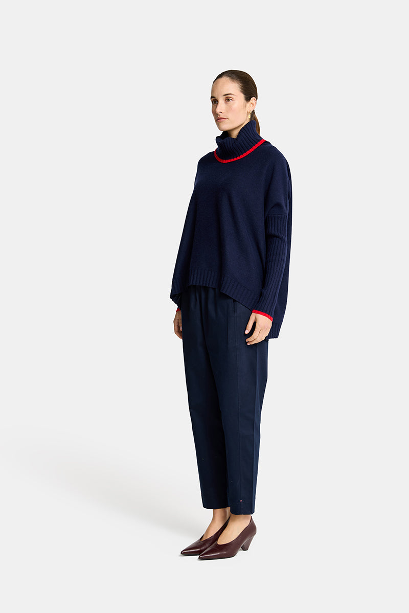 Arlington Milne | Sinead with Trim | Navy / Rouge - Dutch Hideout