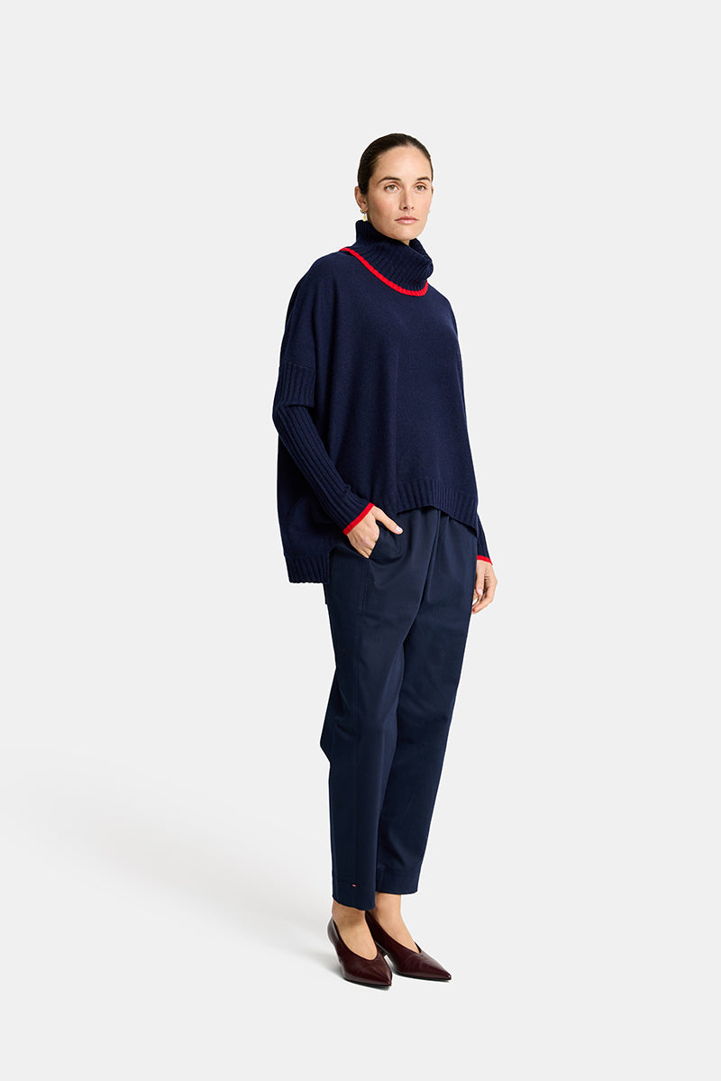 Arlington Milne | Sinead with Trim | Navy / Rouge - Dutch Hideout