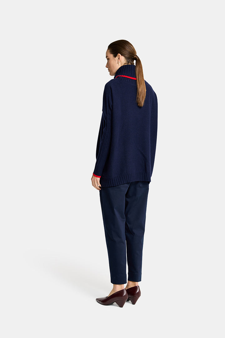 Arlington Milne | Sinead with Trim | Navy / Rouge - Dutch Hideout