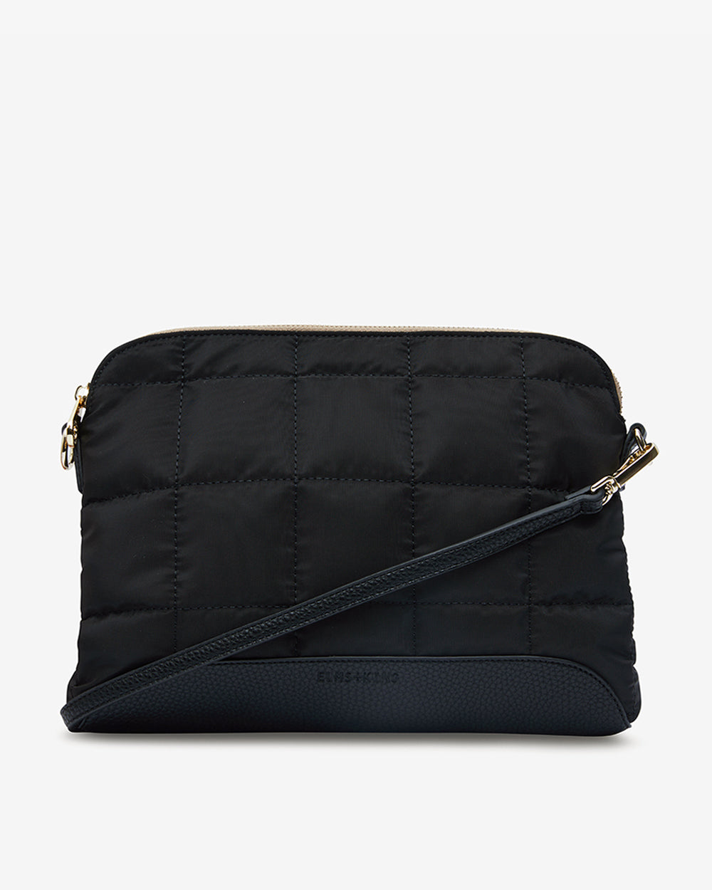 Elms + King | Soho Crossbody | Black / Oyster