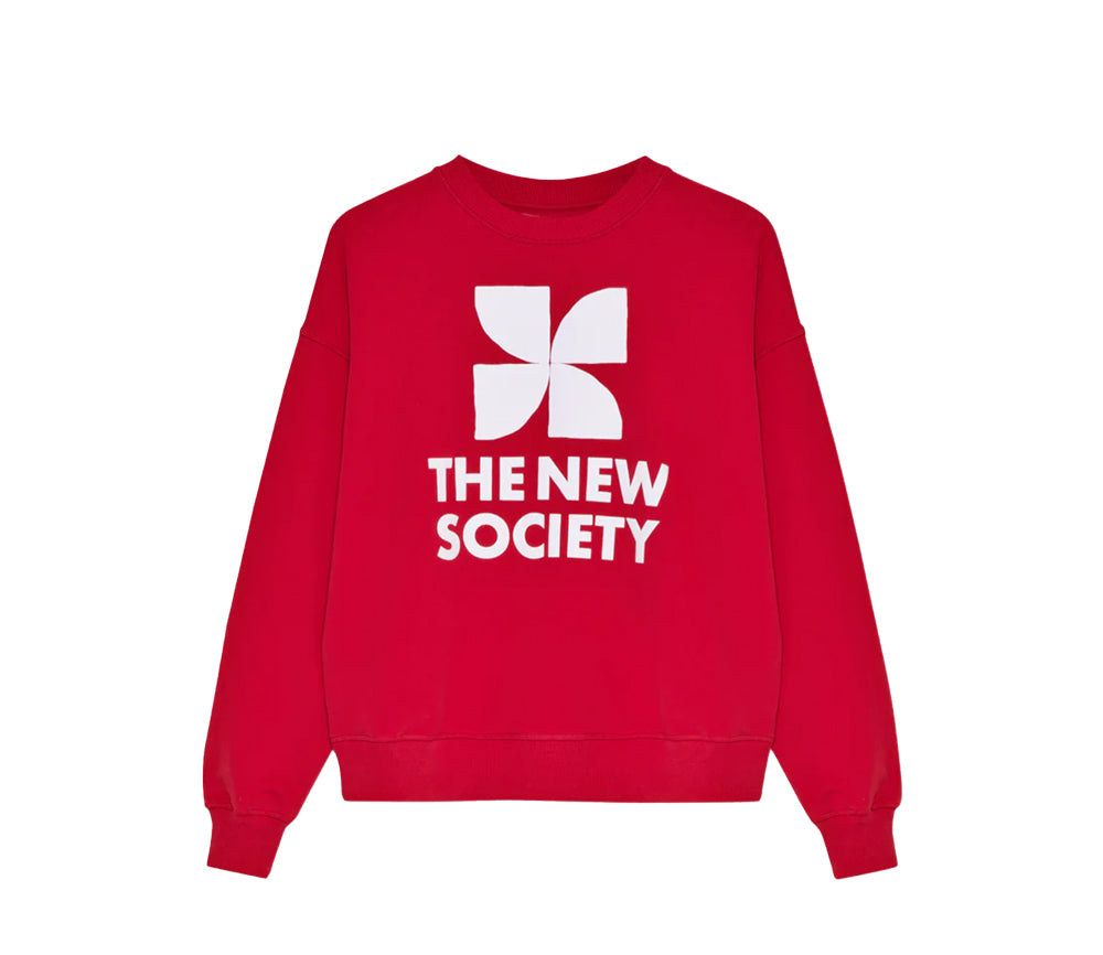 TNS Logo Woman Sweatshirt Tulip Red