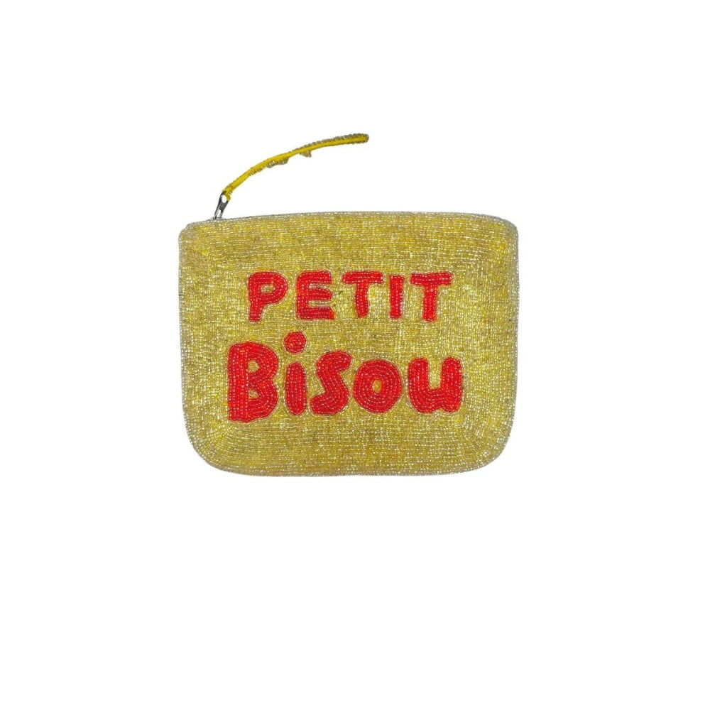 The Jacksons | Petit Bisou Gold and Red Handmade Beaded Mini Purse