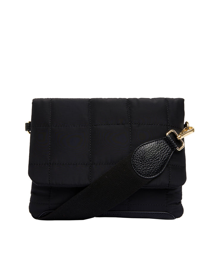 Elms + King | Windsor Crossbody | Black & Oyster