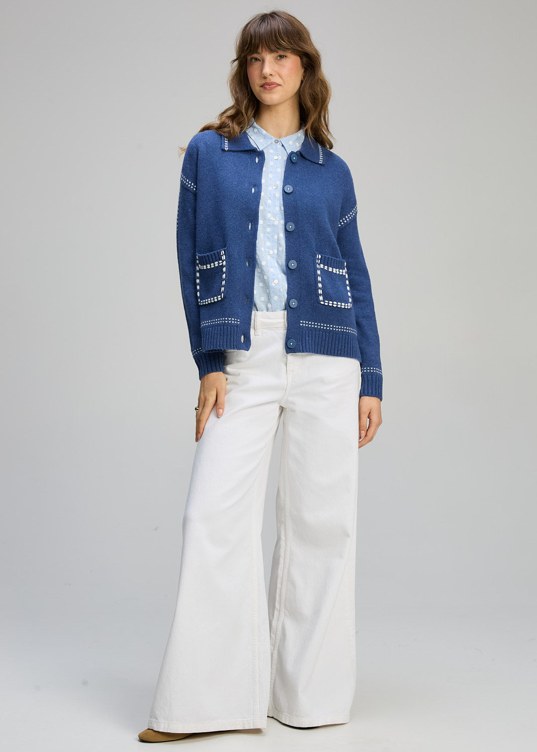 Zaket & Plover | Tailored Cardi | Indigo - Dutch Hideout