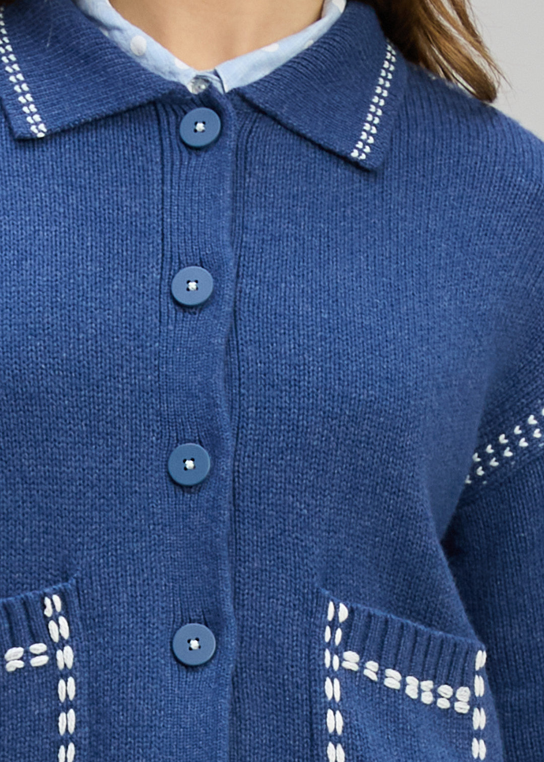 Zaket & Plover | Tailored Cardi | Indigo - Dutch Hideout