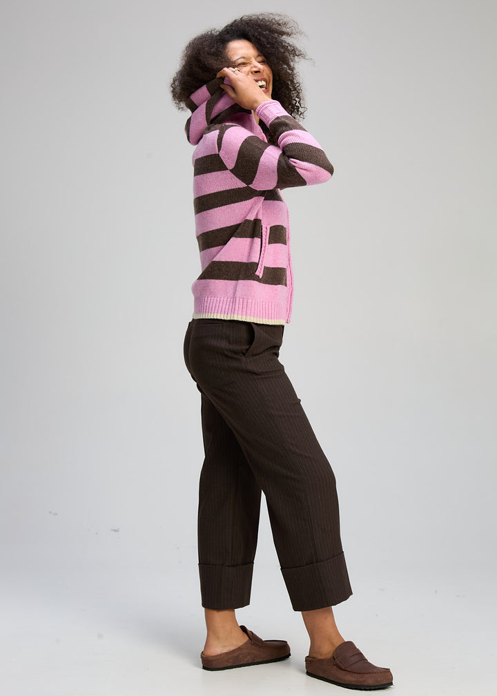 Zaket & Plover | Easy Stripe Hoodie | Truffle - Dutch Hideout