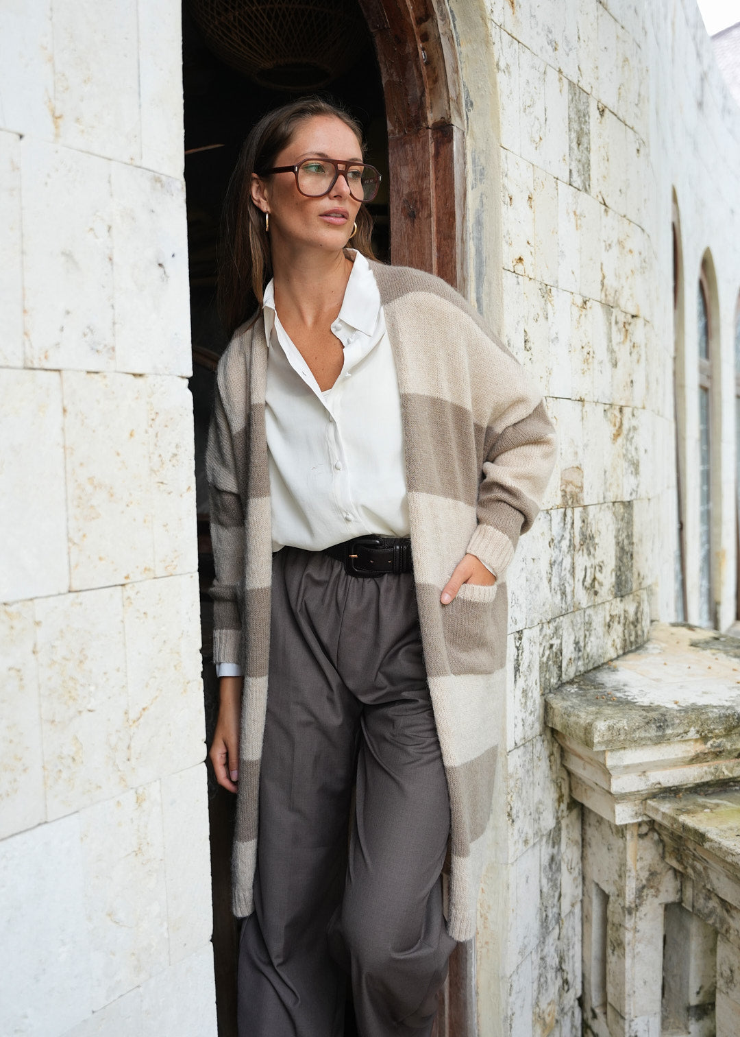 Zaket & Plover | LL Luxe Cardi | Mink - Dutch Hideout
