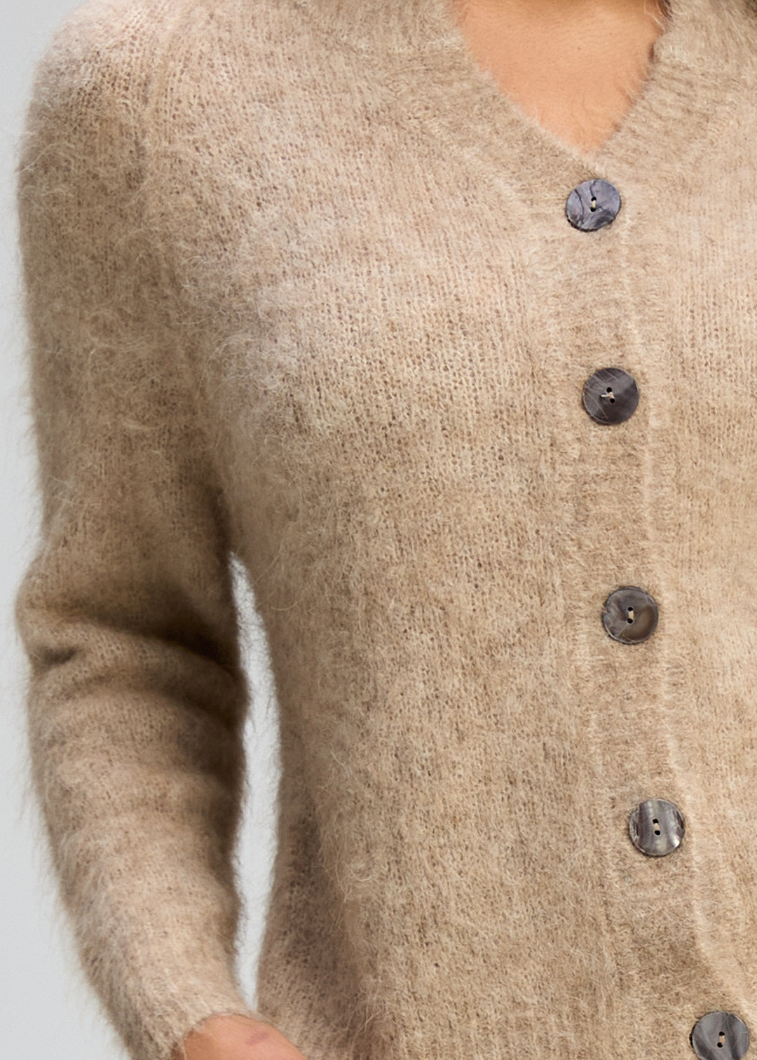 Zaket & Plover | Alpaca Cardi | Bark - Dutch Hideout