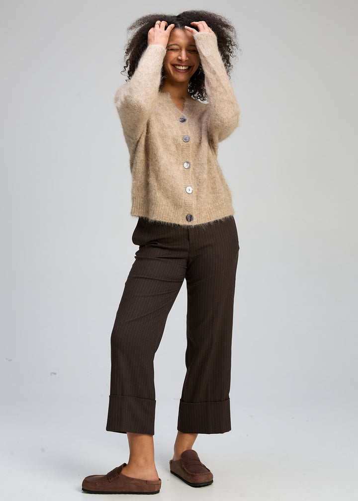 Zaket & Plover | Alpaca Cardi | Bark - Dutch Hideout